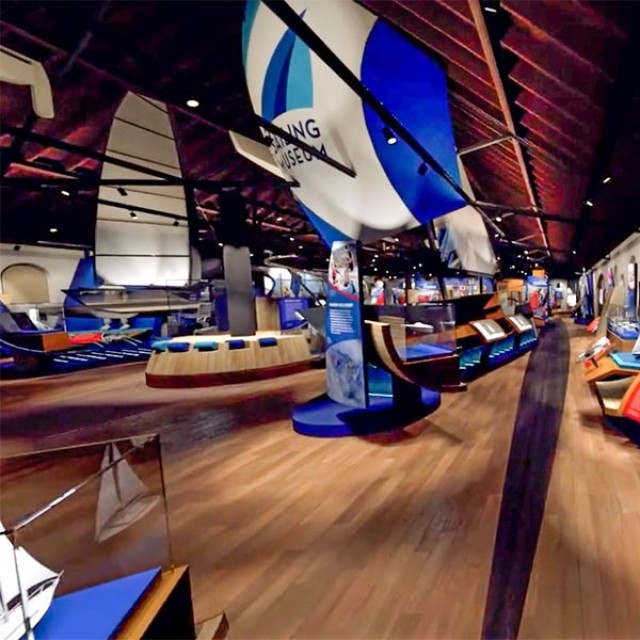 Inside The Sailing Museum in Newport, Rhode Island