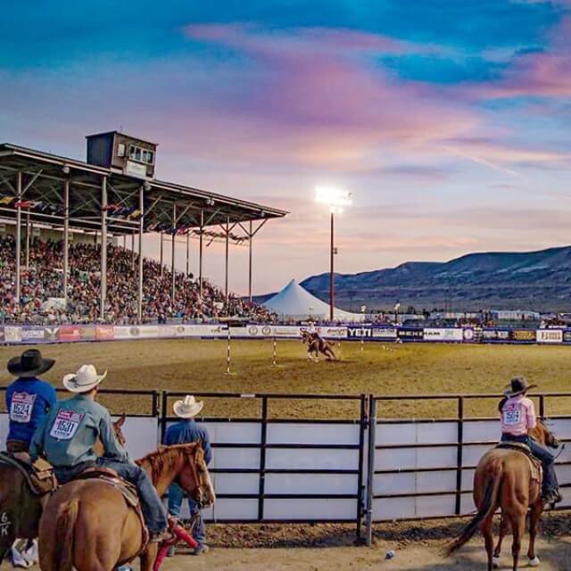 Attending the Cody Nite Rodeo in Cody, Wyoming