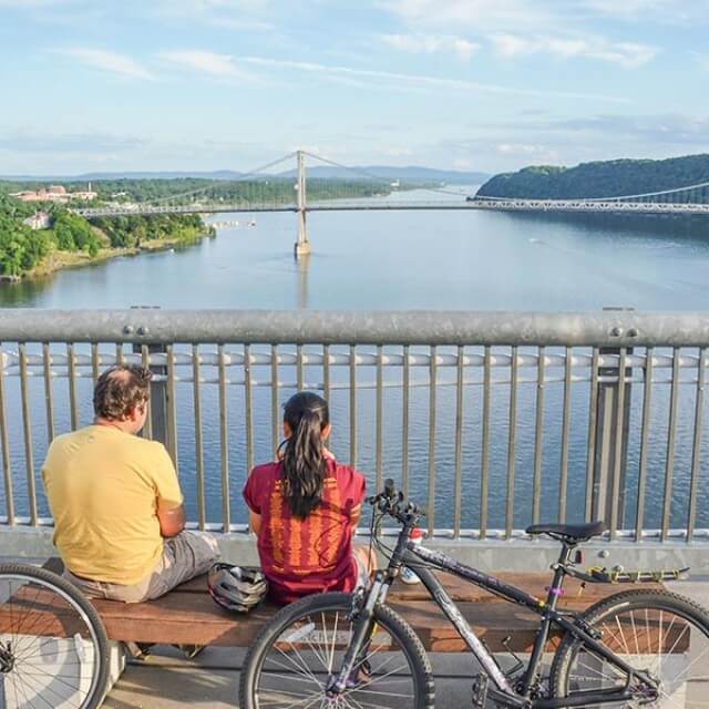 Walkway over the Hudson River in Poughkeepsie, New York