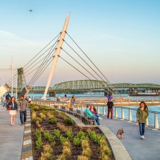 Columbia River waterfront in Vancouver, Washington
