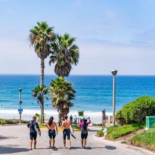 Going surfing at Salt Creek Beach in Dana Point, California