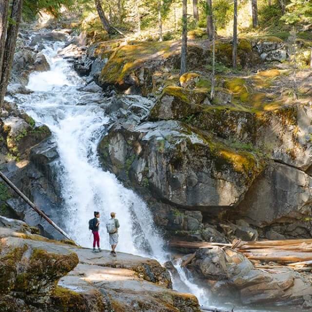 Waterfall in Mount Rainier National Park, Washington