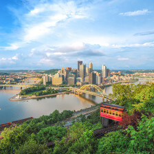 The Duquesne Incline in Pittsburgh, Pennsylvania