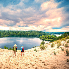 Waterfront views at Michigan's Au Sable River Dunes