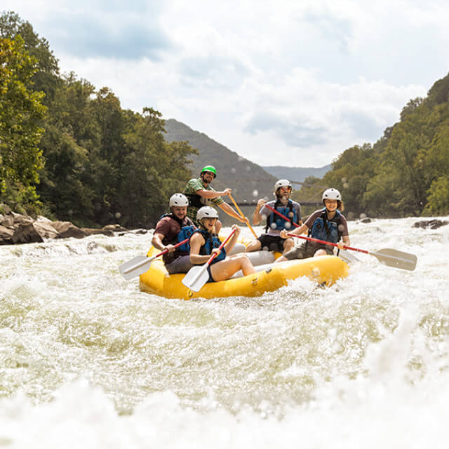 Whitewater rafting in West Virginia