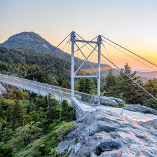 Mile High Swinging Bridge at Grandfather Mountain in Linville, North Carolina