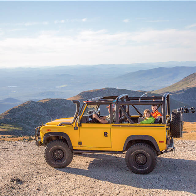 Driving the Mount Washington Auto Road in New Hampshire