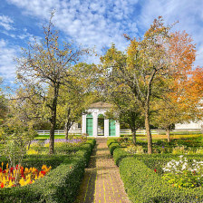 Touring the Genesee Country Village and Museum grounds in Rochester, New York