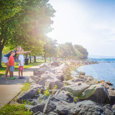 Admiring Sylvan Beach views in Oneida County, New York