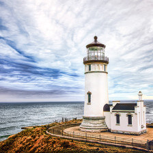 The North Head Lighthouse in Cape Disappointment State Park on Washington's Long Beach Peninsula