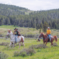 Horseback riding at Buffalo Paradise Guest Ranch in Buffalo, Wyoming