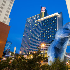 I See What You Mean, the Blue Bear sculpture in Denver, Colorado