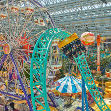 Nickelodeon Universe theme park thrills in Mall of America, Bloomington, Minnesota