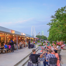 Al fresco dining at Trinity Groves in West Dallas, Texas