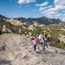 Exploring the rock formations of City Of Rocks National Reserve in Southern Idaho