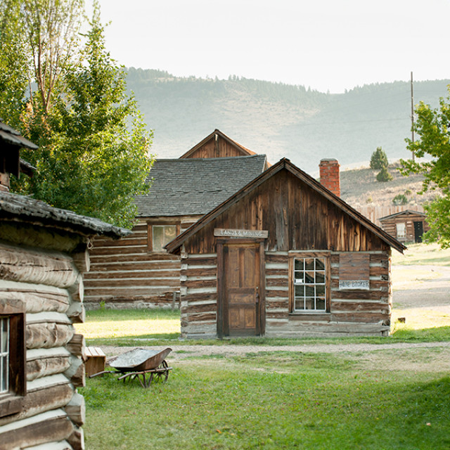 Ghost town scenes in Nevada City, Montana