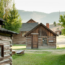 Ghost town scenes in Nevada City, Montana