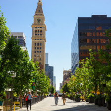 Strolling the 16th Street Mall in Denver, Colorado