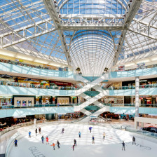 Ice skating and shopping at Galleria Dallas in Texas
