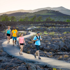 HIking at Craters of the Moon National Monument in Idaho