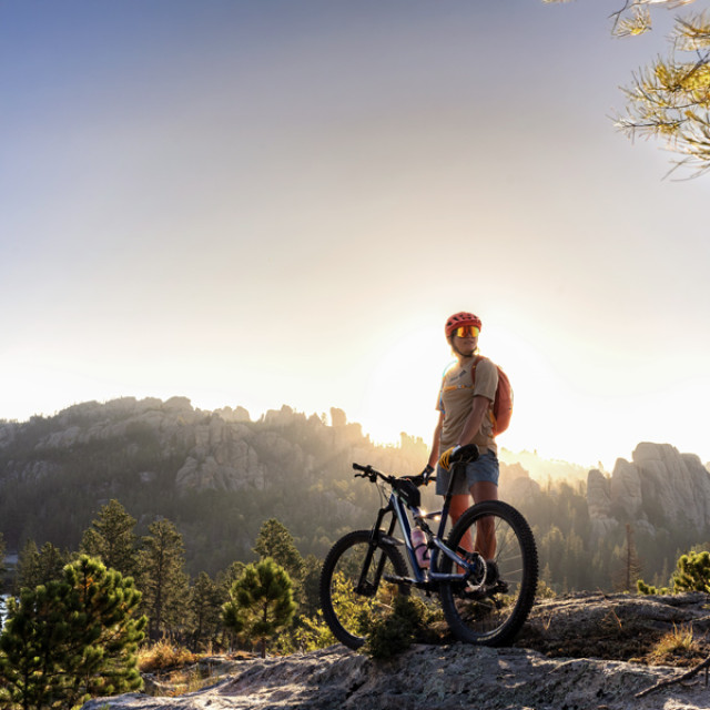 Mountain Biking in Custer State Park, Custer County, South Dakota