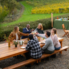 Enjoying a vineyard picnic in Tualatin Valley, Oregon