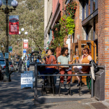 Dining in Pioneer Square in Seattle, Washington