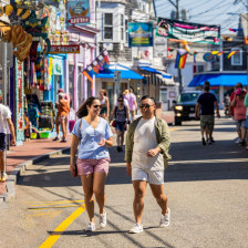 Shopping on Commercial Street in Provincetown, Massachusetts